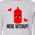 thumbnail image 4 of Inktastic Ketchup Lover Funny Long Sleeve Youth T-Shirt, 4 of 5