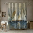 thumbnail image 4 of Creative Products Watercolor Sailboats 71x74 Shower Curtain, 4 of 7