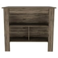 thumbnail image 3 of Newboti Furniture Brookvale 8-Shelf 2-Door 2-piece Kitchen Set, Kitchen Island and Pantry Cabinet Dark Brown 23252, 3 of 8