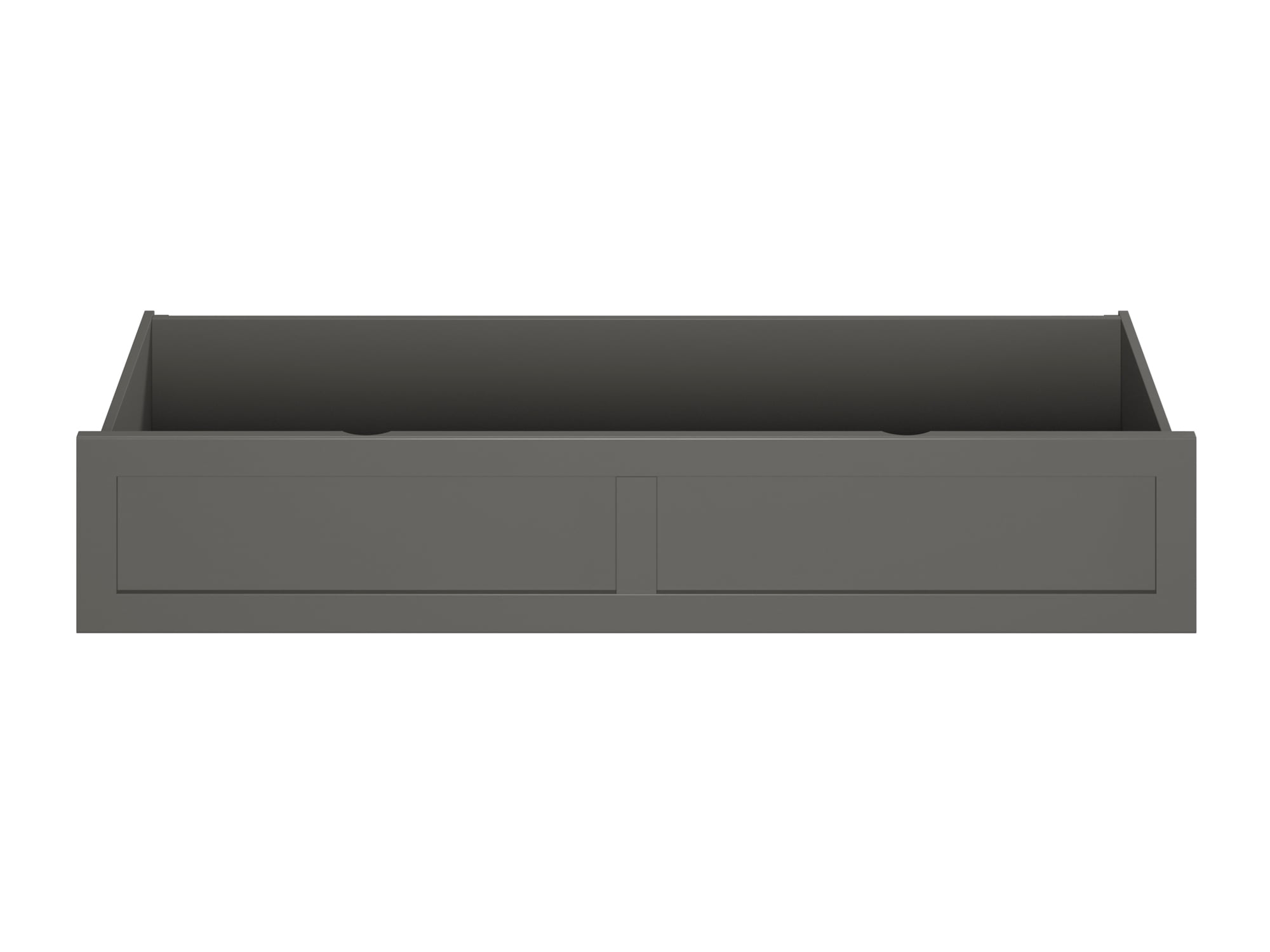 AFI Under Bed Foot Drawer Storage Drawer for Platform Beds, Queen, Grey