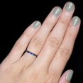 thumbnail image 3 of HeartsAndYou 4ct Natural Blue Sapphire Full Eternity Wedding Band 100% 14k SOLID White Gold, 3 of 9