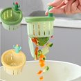thumbnail image 4 of Colador de desagüe para fregadero de cocina con forma de cactus, cesta de vaciado automático, autolimpiable, multifuncional, para uso doméstico (2 unidades A), 4 of 8