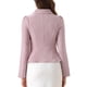 thumbnail image 3 of BLAZERS DE OFICINA ELEGANTES PARA MUJER CON CUELLO PETER PAN, MANGAS LARGAS Y HEM RUFFLE, S ROSA, 3 of 6