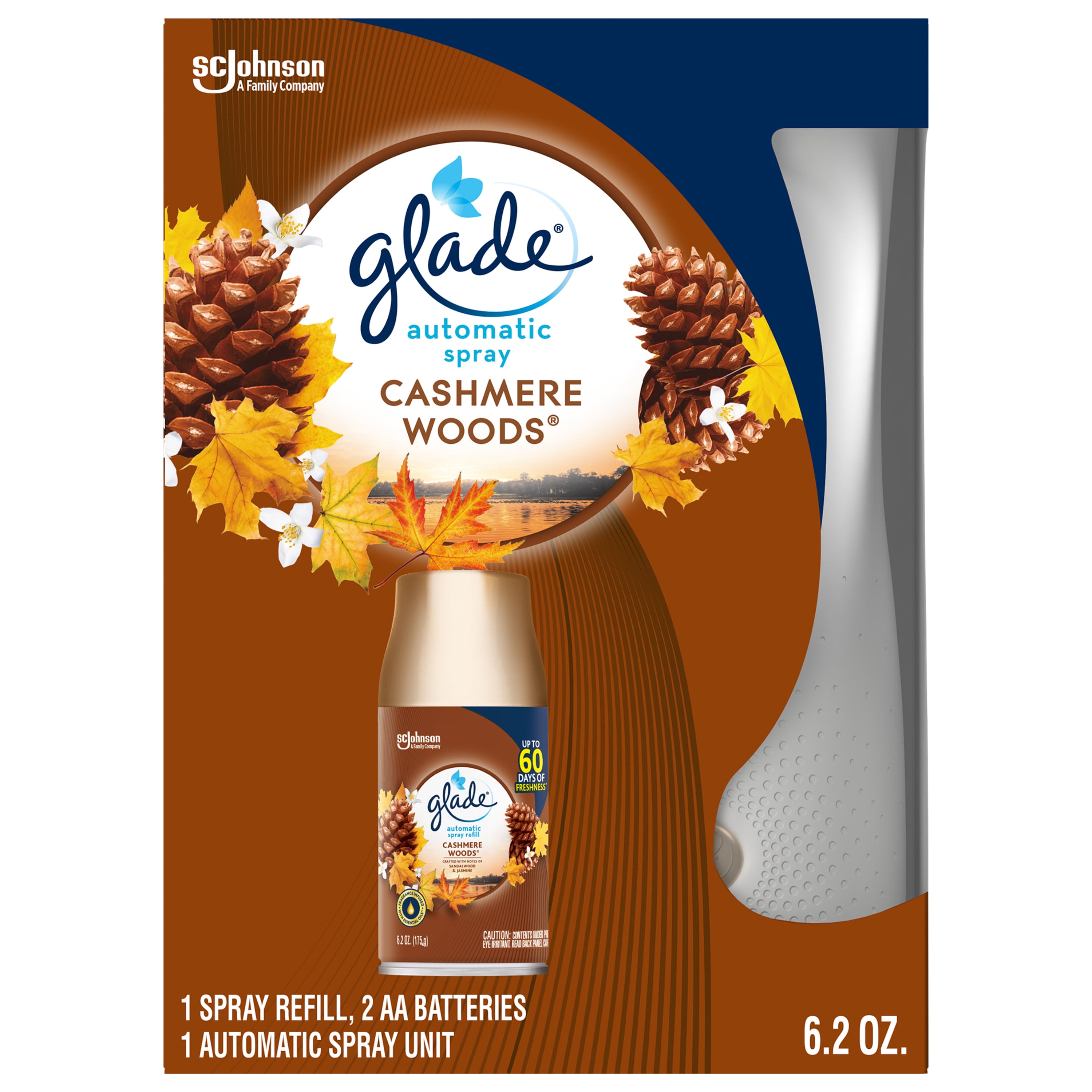 Glade Automatic Spray Holder + Refill, Air Freshener, Comforting