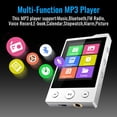 thumbnail image 3 of Reproductor MP3 Phinistec F6 64GB Bluetooth 5.3 2.4" Touch, 3 of 7