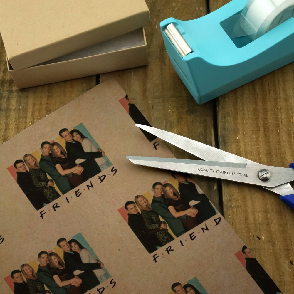 Friends It's All About Friends Premium Kraft Roll Gift Wrap Wrapping Paper