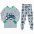 thumbnail image 6 of TOWED22 Toddler Pajamas Boys Girls Baby Pjs Sets Kids Long-Sleeve Snug fit Sleepwear 3 6 9 12 18 24 Months 2 3 4 5 6 7 8 9 Years(Green,4-5 Y), 6 of 9