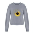 thumbnail image 3 of Trendy Tops Crewneck Sweatshirts for Women Casual Graphic Sweatshirt Loose Classic Pullover Long Sleeve Blouse, 3 of 5