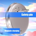 thumbnail image 4 of Electronic Digital Badges Animes Pin Button with GIF/Videos/Photos Display Bluetooth-Compatible Cosplay Gift for Animes Fan, 4 of 9