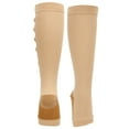 thumbnail image 1 of Chaussettes de Compression à Fermeture Éclair, Chaussettes de Compression Compactes Portables Réutilisables pour Modelage des Jambes à Domicile Voyage pour Femmes Épissage Couleur Peau L/TG, 1 of 8