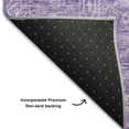 thumbnail image 5 of Addison Rugs Mayfield Premium Machine Washable Transitional Global Plum Round Rug, 8' x 8', 5 of 5