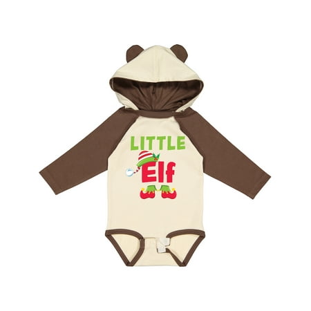 

Inktastic Christmas Little Elf Gift Baby Boy or Baby Girl Long Sleeve Bodysuit