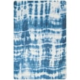thumbnail image 2 of Safavieh Daytona Donal Abstract Polyester Machine Washable Area Rug, Ivory/Blue, 5'1" x 7'6", 2 of 9