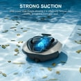 thumbnail image 4 of Robotic Pool Cleaner, Pool Vacuum For Above Ground Pool, Cordless Pool Vacuum Robot With Dirt-Lock Tech, 4 of 8