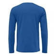 thumbnail image 7 of Dresfit Thermal Shirts Men Long Sleeve Big and Tall Tops Fall Slim Fit Solid Color Crew Neck Athletic Shirt 2025 Oversized Plain Basic Fashion Dark Blue S, 7 of 7