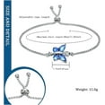thumbnail image 2 of Crystal Butterfly Cremation Bracelet for Ashes for Women Stainless Steel Pendant Birthstone Crystal Cremation Bracelet for Women, 2 of 6