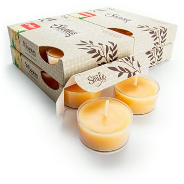 Christmas Eve Tealight Candles Bulk Pack - 24 Beige Premium Scented Tea Lights - Natural Oils - Shortie's Candle Company