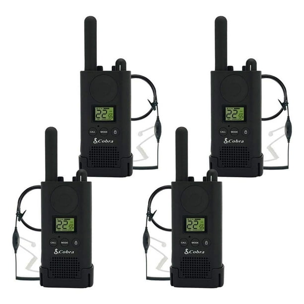 Cobra Electronics 4 Pack PX500 with 4 Headset TwoWay Radio Walmart