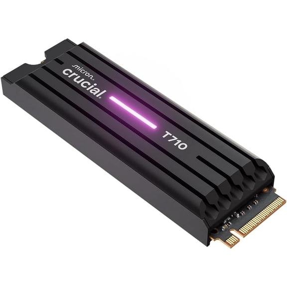 Crucial T710 1TB NVMe SSD with Heatsink for Creators and Gamers