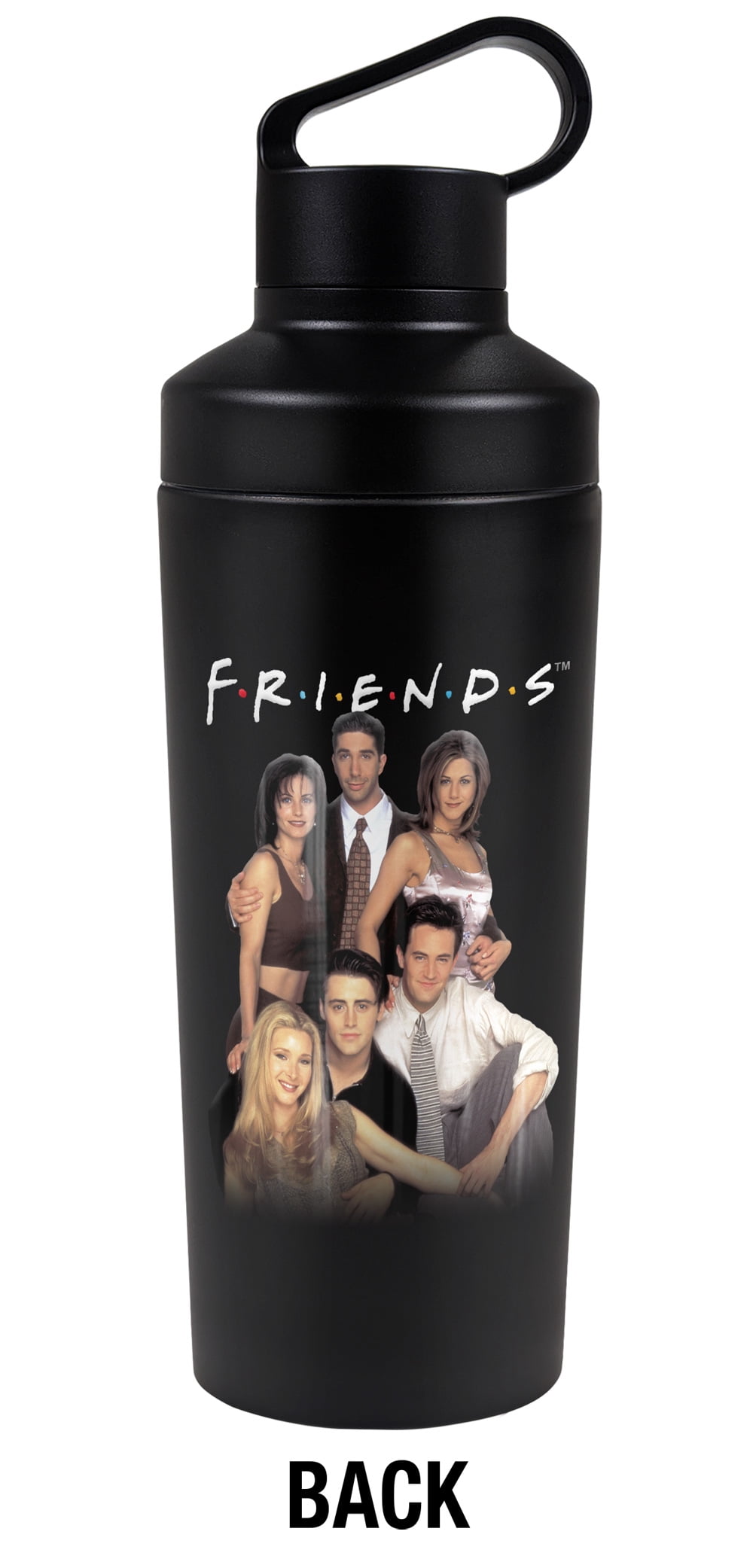 Friends Official Stand Together 18 oz Insulated Water Bottle, Leak Resistant, Vacuum Insulated Stainless Steel with 2-in-1 Loop Cap