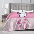 thumbnail image 5 of Hello Kitty Throw Blanket, Cozy Flannel Blankets For Boys Girls, Super Soft Warm Blanket For Couch Sofa Bed, 5 of 9