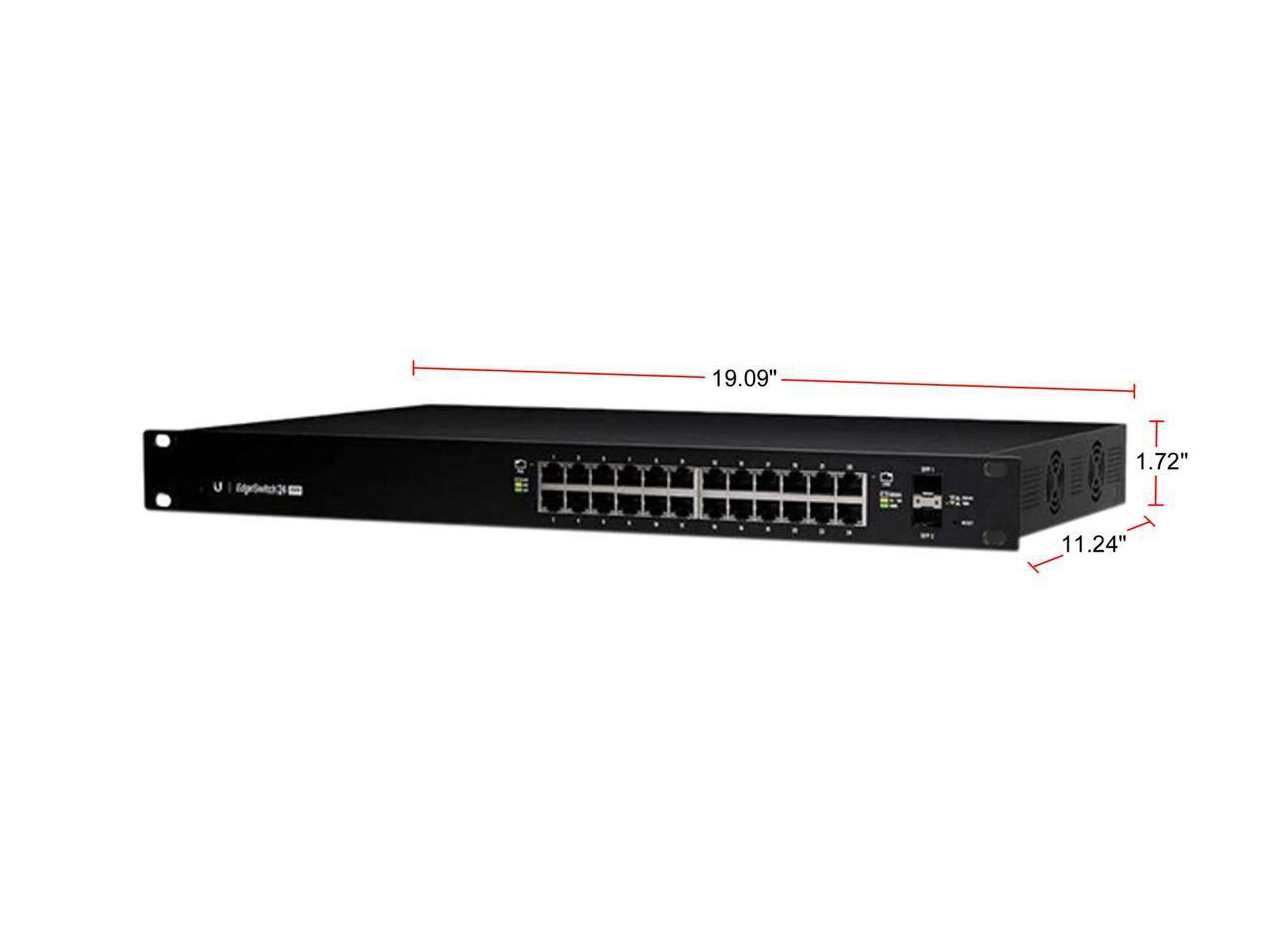 Ubiquiti Networks EdgeSwitch 24 250W (ES-24-250W) Managed PoE+ Gigabit Switch with SFP,Black