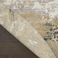 thumbnail image 3 of Nourison Twilight 96" Round Wool Indoor Rug in Navy Blue/Gold, 3 of 7