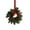 Red, variant on Small Christmas Wreath, Mr. Christmas Wreath,Christmas Wreath Door Hanger With Bow Ribbon Holiday Hanging Decoration For Front Door Wall Closet Fireplace Mantel Indoor Home Decor, 1 PC