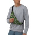 thumbnail image 2 of Easygdp Frogs And Santa Hat Fanny Pack for Men Women,Fashion Waist Packs,Travel Hiking Chest Bag Daypack, 2 of 7