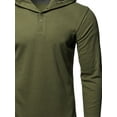 thumbnail image 4 of FashionOutfit Men's Thermal Hooded Long Sleeve T-Shirt, 4 of 4