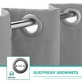 thumbnail image 5 of Pro Space 50" x 84" Indoor/Outdoor Curtains Grommet Curtain (2 panel - Gray), 5 of 8