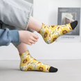 thumbnail image 5 of Goofa Watercolor With Sunflowers Pattern Non Slip Socks with Grips for Elderly, Crew Socks Yoga Hospital Socks Cushioned Sole Gripper Socks for Men Women, 5 of 5