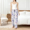 thumbnail image 4 of Rateoe Lavender Flowers Pattern Women’s Ultra-Soft Comfy Pajama Lounge Pants Sleepwear,Comfortable Lounge Wear,lightweight Pajamas, Casual Home Wear-X-Large, 4 of 6