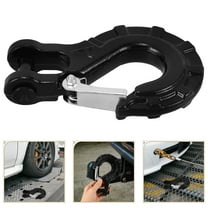 UPKOCH Towing Target Winch Hook Black Alloy Steel 1Set for Vehicle Owners