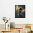 thumbnail image 2 of JEUXUS Flying Angel Drawing Angel Wings White Feathers Surreal Poster Canvas Painting Posters and Prints Wall Art Pictures for Living Room Bedroom Decor, 2 of 4