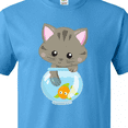 thumbnail image 4 of Inktastic Cute Cat, Little Cat, Kitty, Kitten, Fish Bowl T-Shirt, 4 of 5
