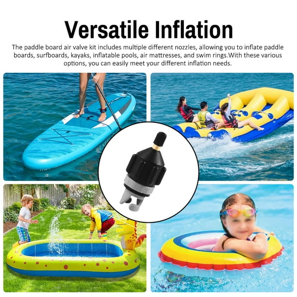 Pompe à Air Électrique Gonfleur Dégonfleur, Pompe Electrique Avec 3 Buses Gonfleur Matelas Gonflable Pour Matelas Pneumatique, Matelas Gonflables, Pataugeoire,Anneau De Natation (Maison/Voiture