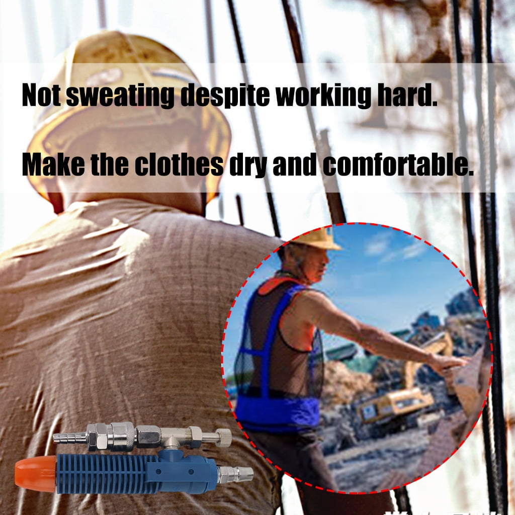 Jesscasday Vortexes Tube Air Conditioner Waistcoat Vest Air Air Compressed Cooling Vest