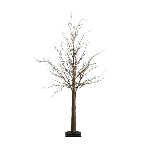 Nearly Natural 4ft. Pre-Lit Artificial Twig Tree with 240 Warm White LED Lights
