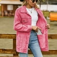 thumbnail image 5 of Leesechin Denim Jackets for Women Denim Jacket Long Sleeve Slimming Cardigan Pocket Coat Tops, 5 of 7