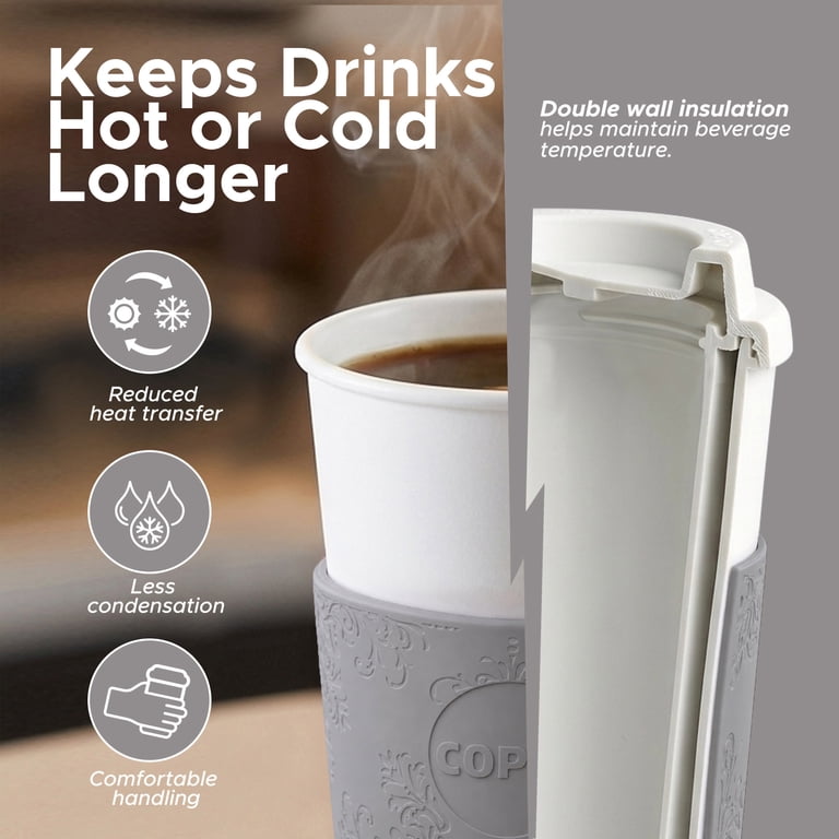 Copco, Travel Mug, 16 oz, Insulated Reusable with Leak-Proof Lid