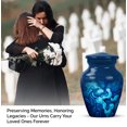 thumbnail image 4 of JAGASY Blue Decorative Urn for Ashes Adult Male - Small Urns for Human Ashes Keepsake - Funeral Mini Urn for Mother - Memorial Cremation Urns for Parents - (3 Inch), 4 of 7