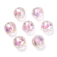 thumbnail image 2 of Two Tone Rainbow Iridescent Acrylic Beads Faceted Round Pink 15x15.5mm Hole: 3.8mm, 2 of 3