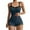 Navy, variant on Bibifish Womens Pajama Sets Valentine'S Day Knit Breathable Sleeveless Strap Sleepwear Sets Cute Bow Design Slim Fit Cami With Shorts 2 Piece Pj Sets