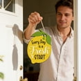 thumbnail image 5 of Every Day Is A Fresh Start Lemon Door Hanger, Summer Wooden Hanging Sign, Farmhouse Wall Decor for Kitchen Front Door Porch Home Decoration, 5 of 8