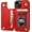Red, variant on MYKOMI Compatible with iPhone 13 Wallet Case with Card Holder, PU Leather Kickstand Card Slots Case, Double Magnetic Clasp Durable Shockproof Cover 6.1 Inch(Blue)