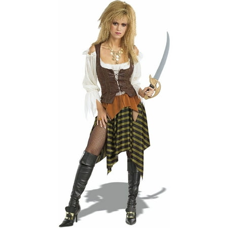 Pirate Wench Adult Halloween Costume, Size: Women's - One