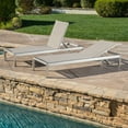 Grey Outdoor Mesh Chaise Lounge (Set of Two)