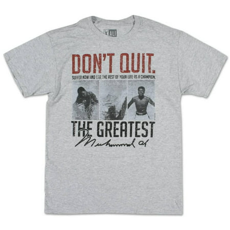 Muhammad Ali - Suffer Now Apparel T-Shirt - Grey (Best Clothing Sales Going On Now)