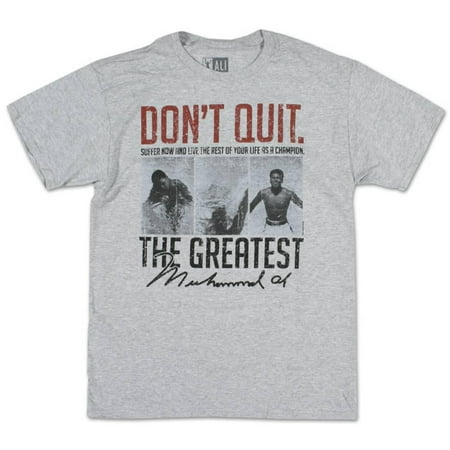 Nickel Grey Apparel - Muhammad Ali - Suffer Now Apparel T-Shirt - Grey